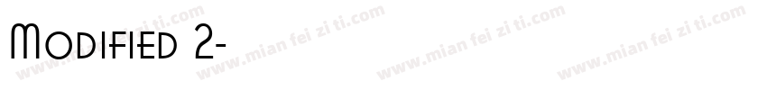 Modified 2字体转换